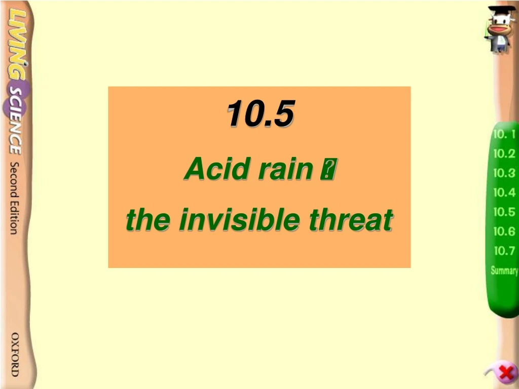 10 5 acid rain the invisible threat