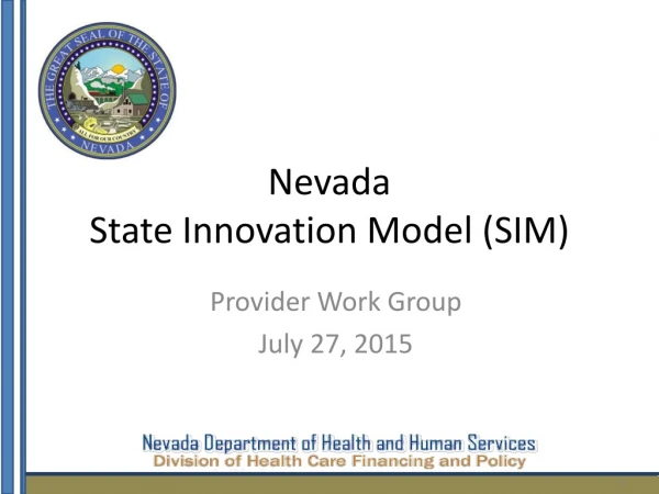 Nevada State Innovation Model (SIM)