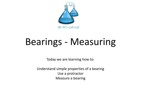 Bearings - Measuring