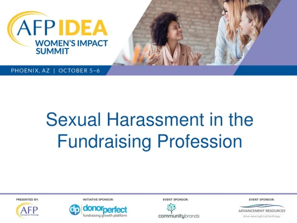 Sexual Harassment in the Fundraising Profession