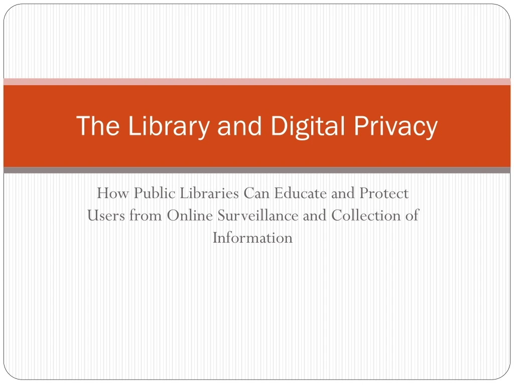 the library and digital privacy