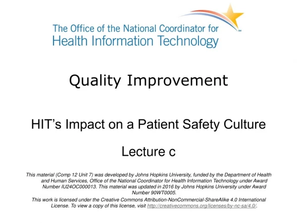 Quality Improvement