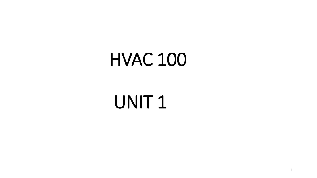 hvac 100 unit 1