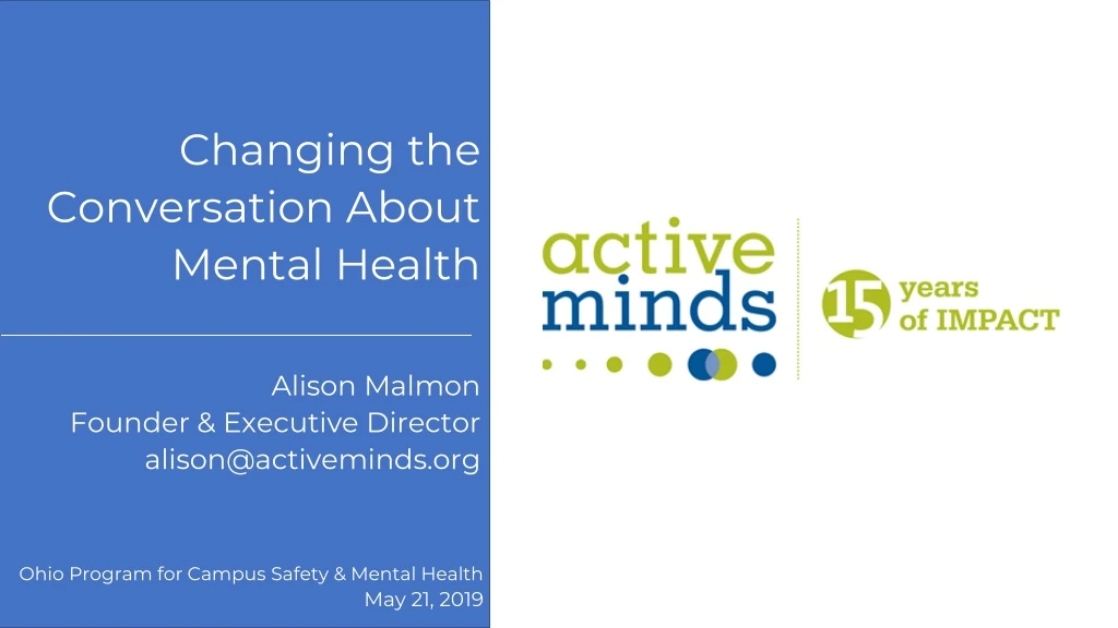changing the conversation about mental health