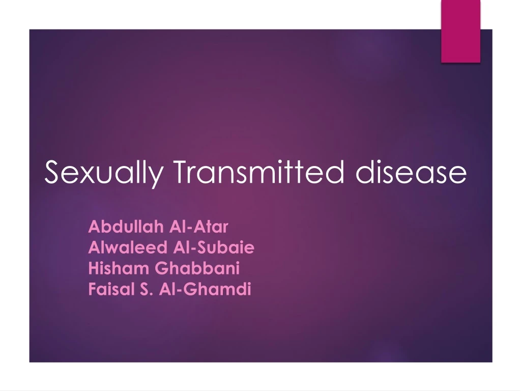 Ppt Sexually Transmitted Disease Powerpoint Presentation Free Download Id9015479 3732