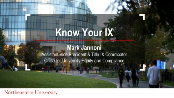Mark Jannoni Assistant Vice President &amp; Title IX Coordinator