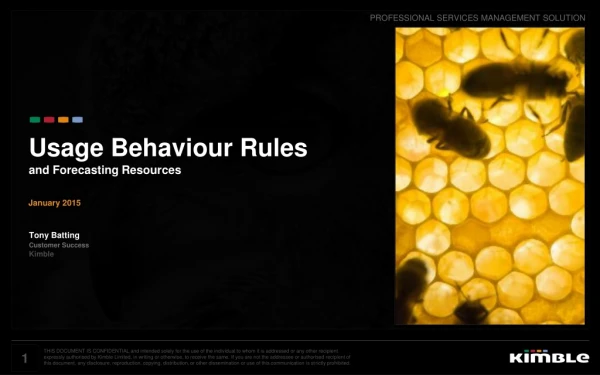 Usage Behaviour Rules