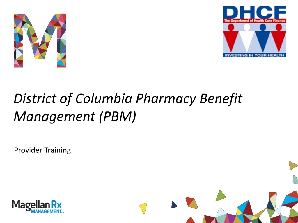 district of columbia pharmacy benefit management pbm