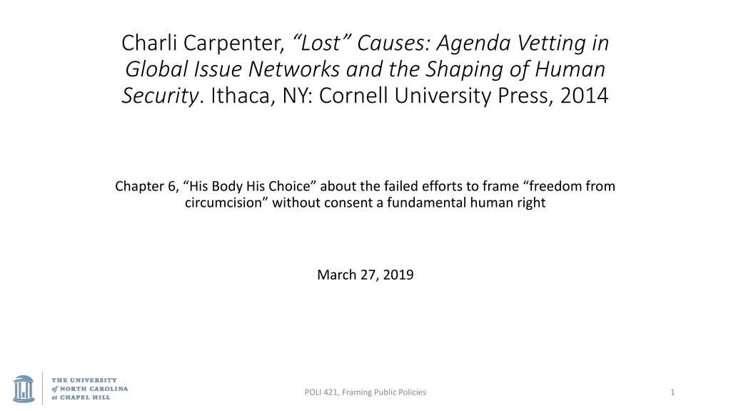 charli carpenter lost causes agenda vetting