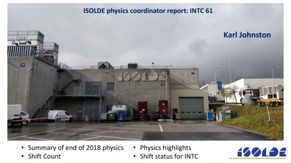 Summary of end of 2018 physics Shift Count
