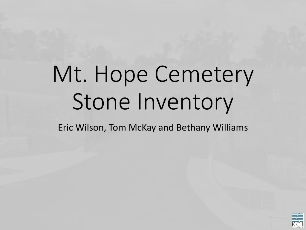 mt hope cemetery stone inventory