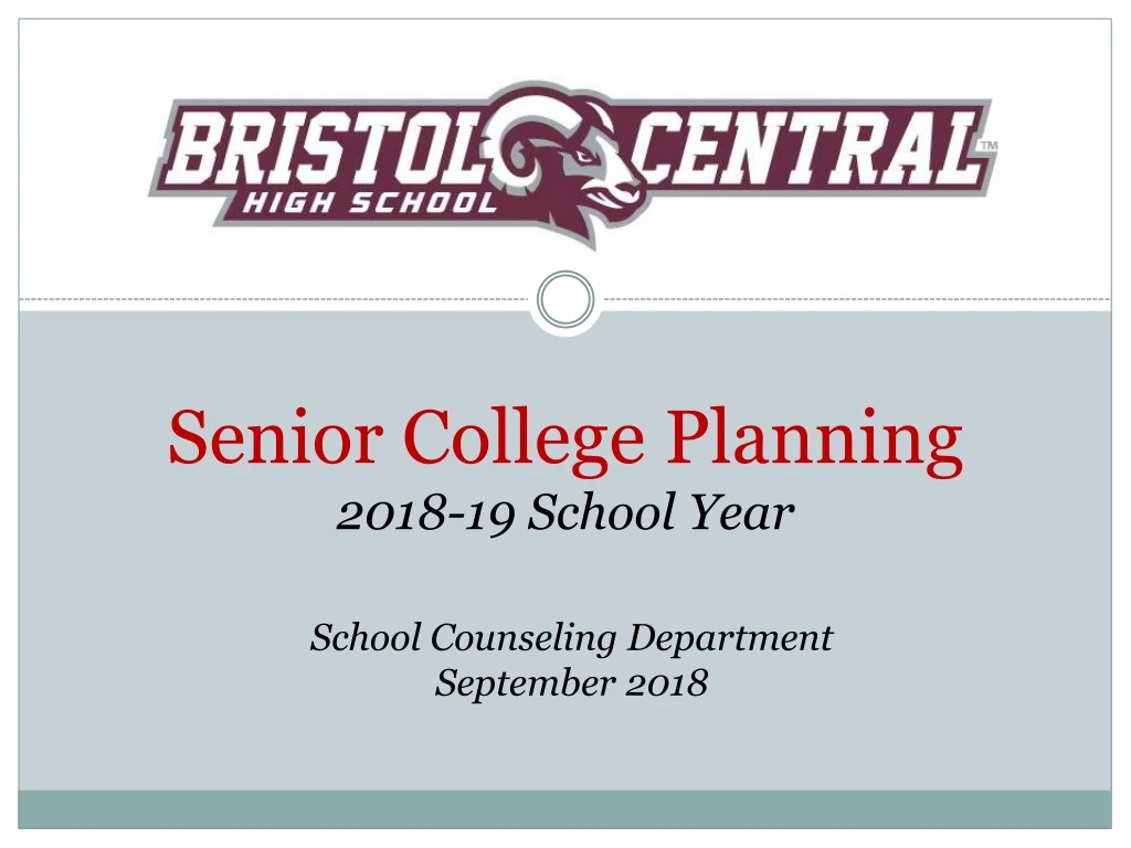 senior college planning 2018 19 school year
