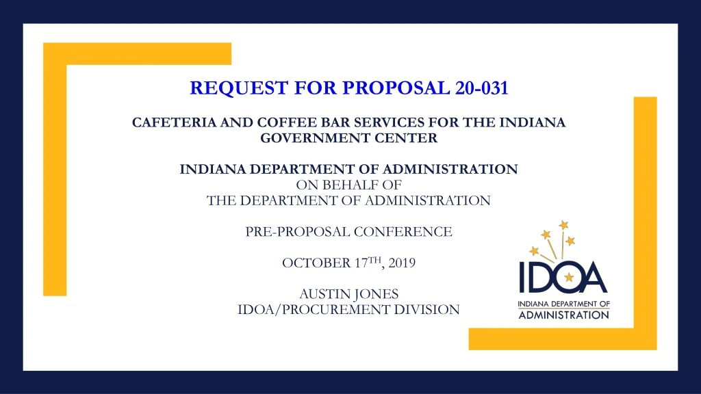 request for proposal 20 031 cafeteria and coffee