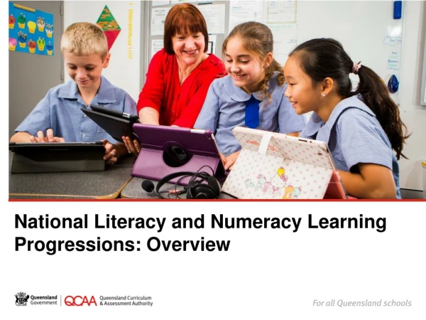 National Literacy and Numeracy Learning Progressions: Overview