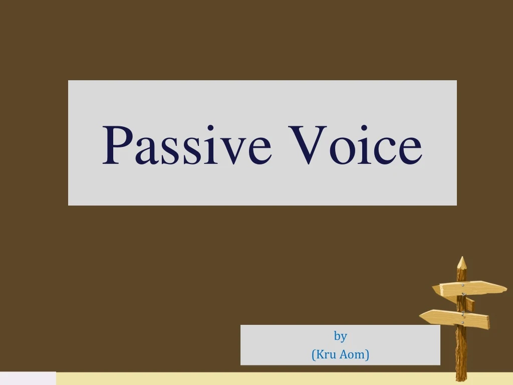 passive voice