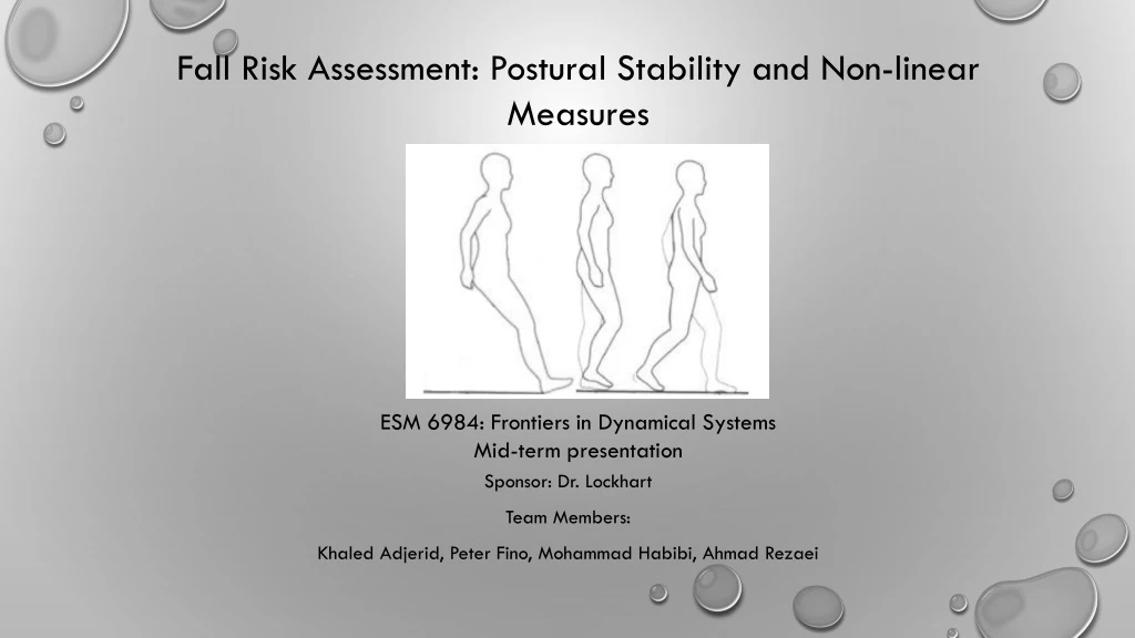 fall risk assessment postural stability