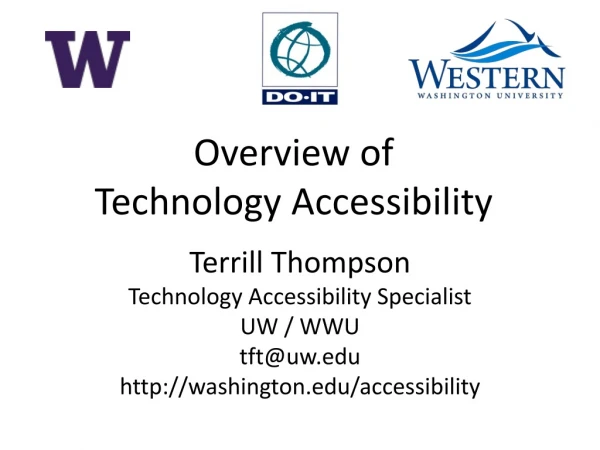 Overview of Technology Accessibility