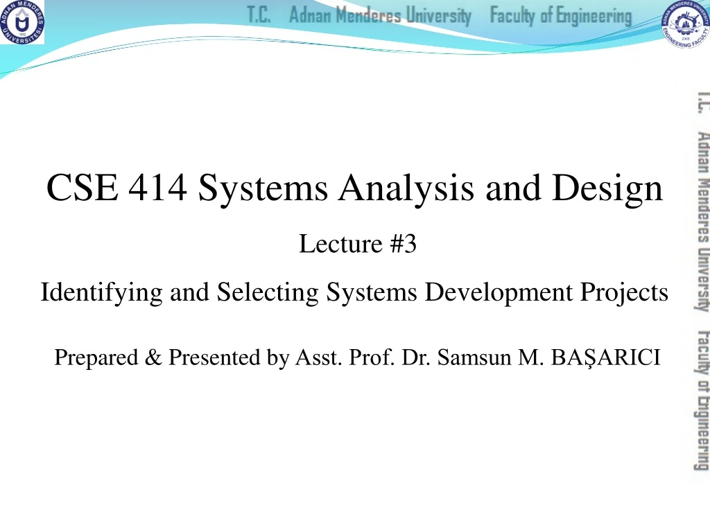 cse 414 systems analysis and design lecture