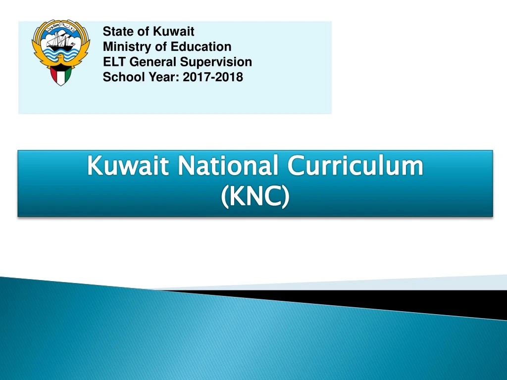 state of kuwait ministry of education elt general