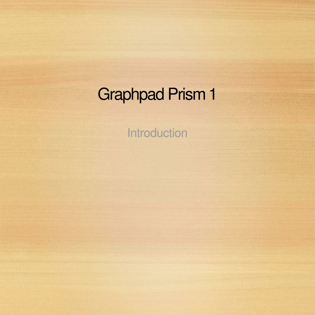 graphpad prism 1