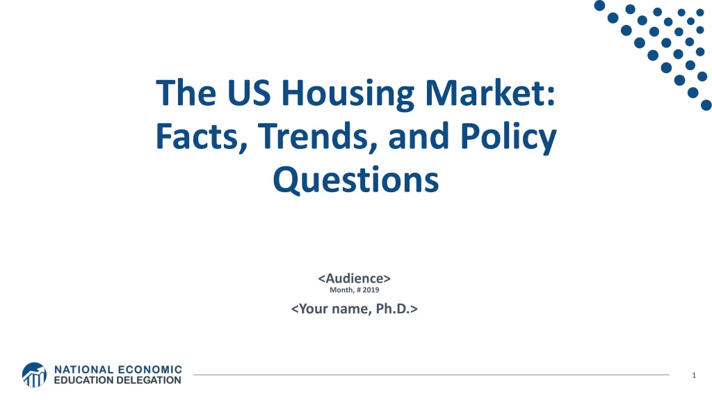 the us housing market facts trends and policy questions