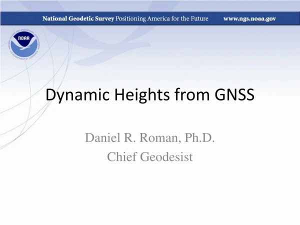 Dynamic Heights from GNSS