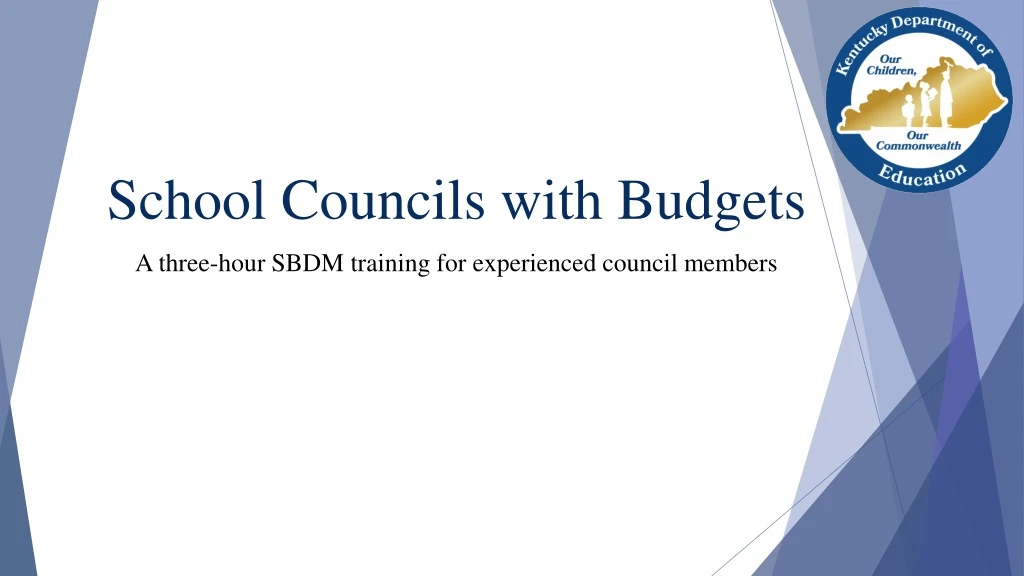 school councils with budgets