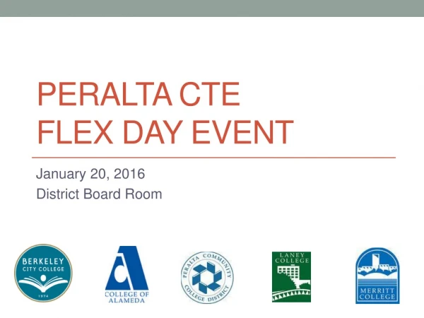 Peralta CTE Flex Day event