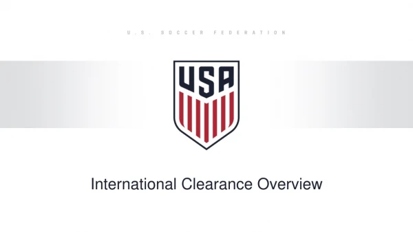 International Clearance Overview