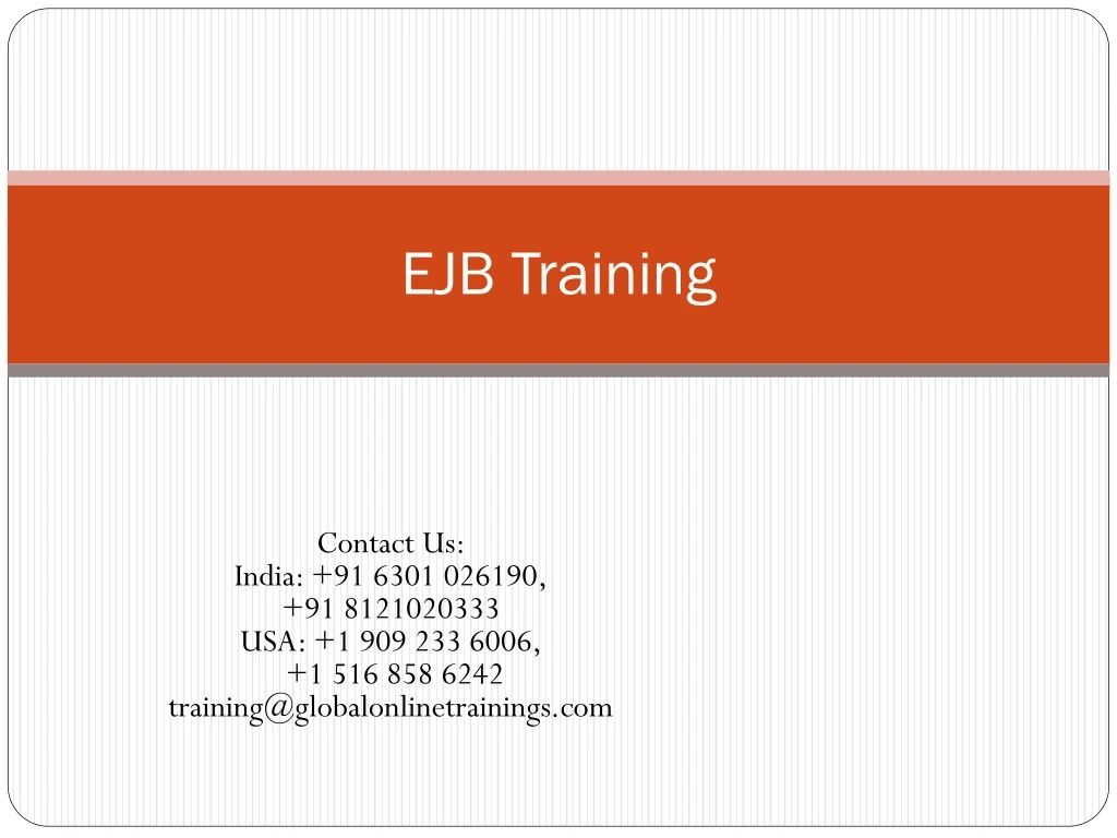ejb training