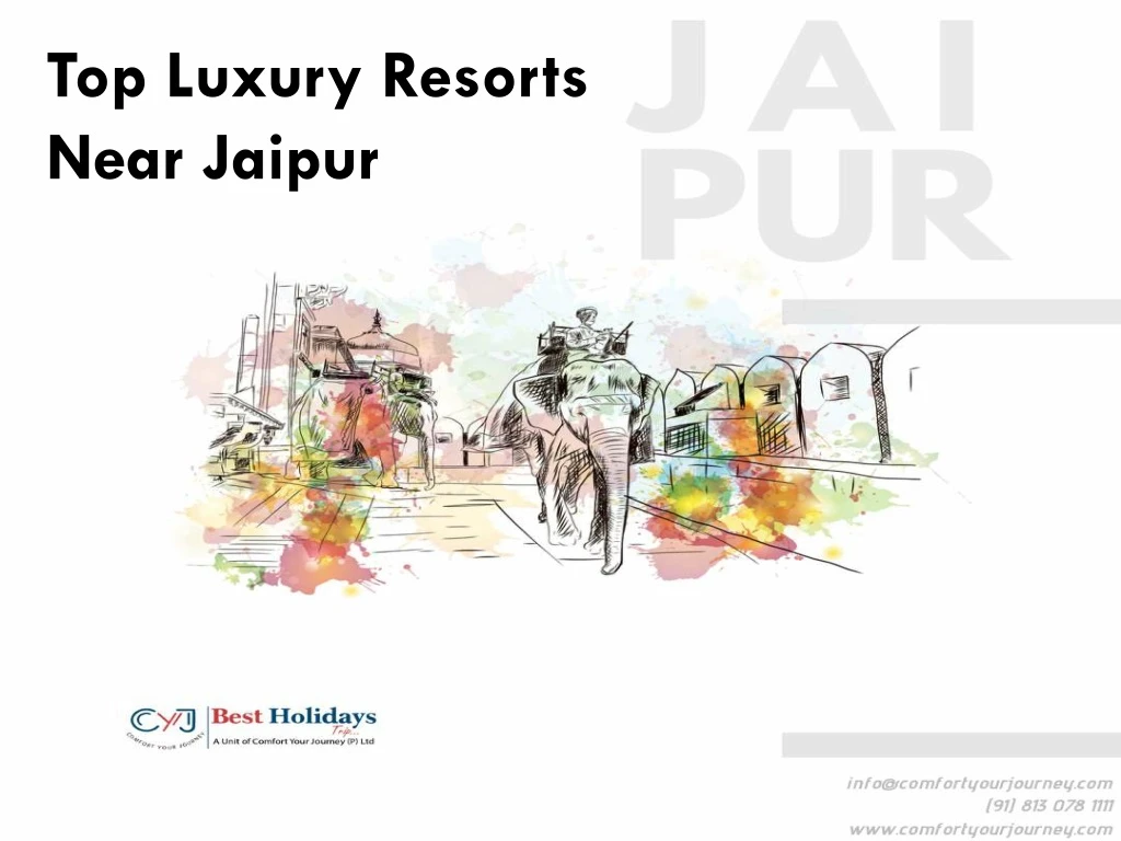 top luxury resorts near jaipur
