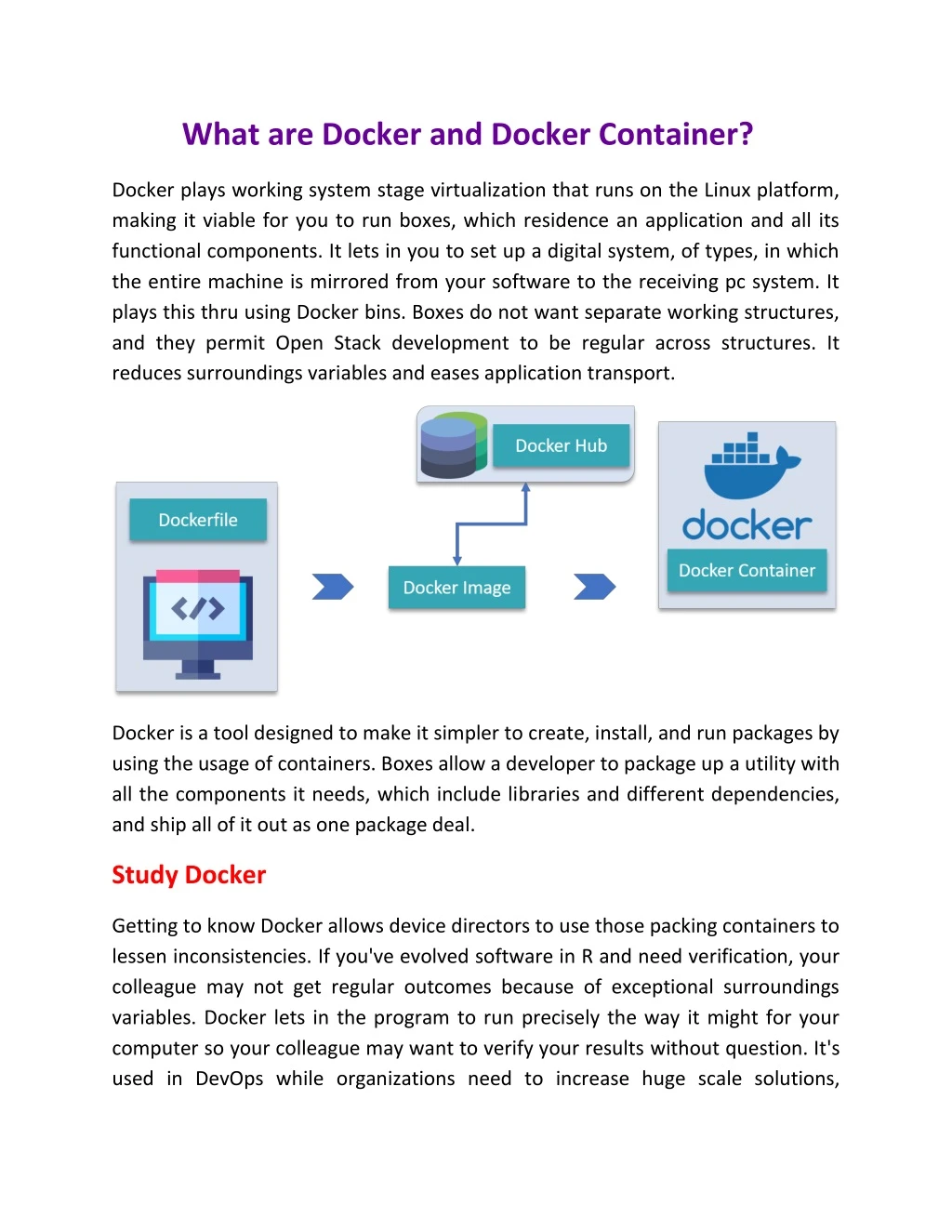 what are docker and docker container