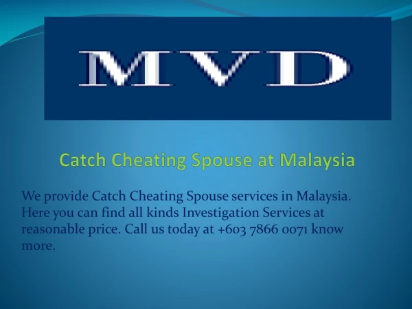 catch cheating spouse at malaysia