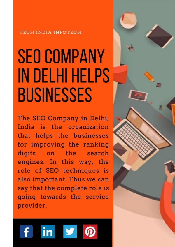 Tech India Infotech - The SEO Company in Delhi Helps Businesses