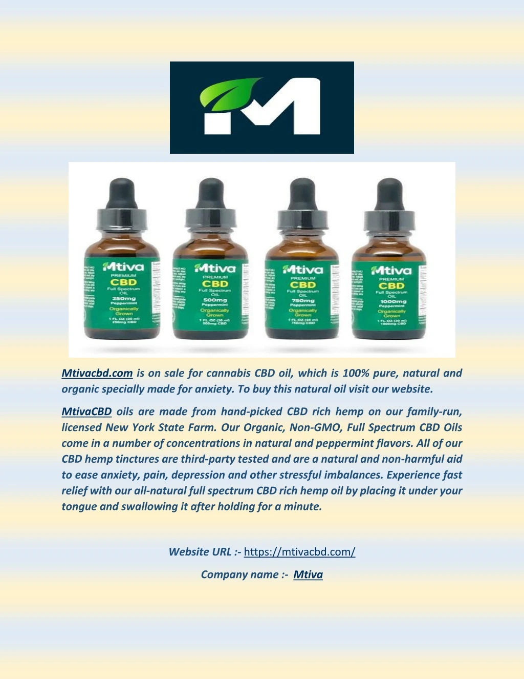 mtivacbd com is on sale for cannabis