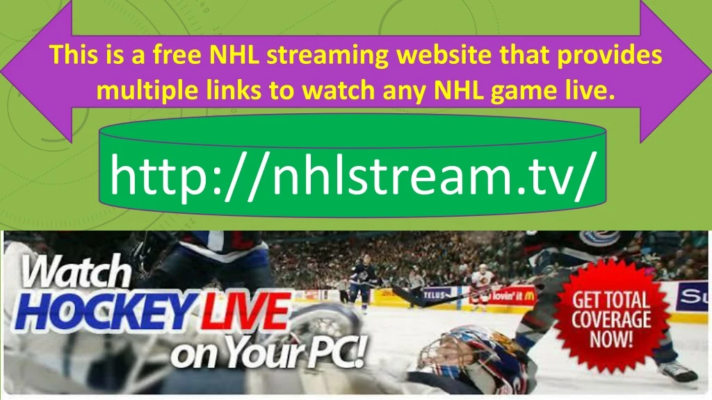 this is a free nhl streaming website that