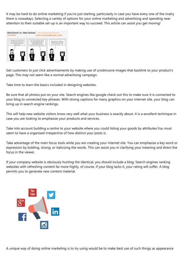 it may be hard to do online marketing