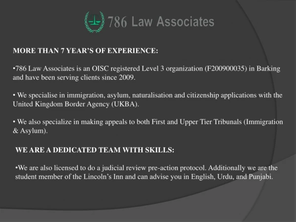 best Immigration lawyers in london
