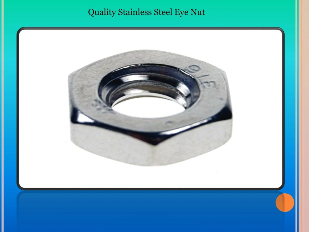 quality stainless steel eye nut
