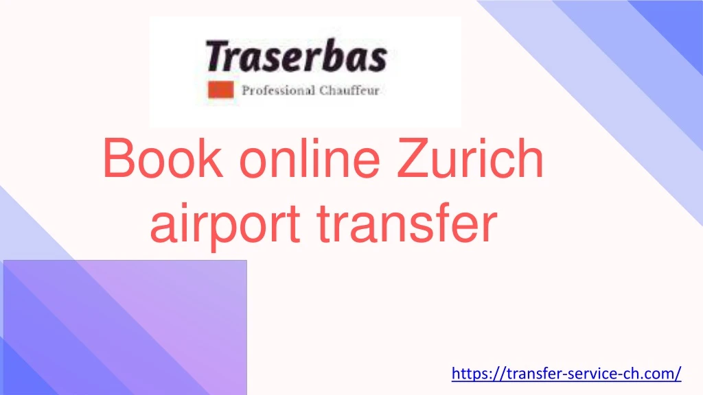 book online zurich airport transfer