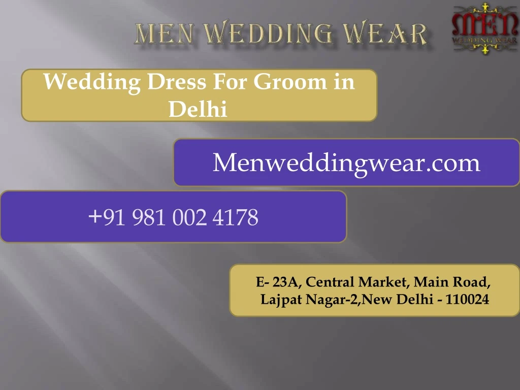 wedding dress for groom in delhi