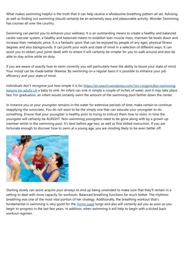 5 Tools Everyone in the how to teach children swim LA Industry Should Be Using