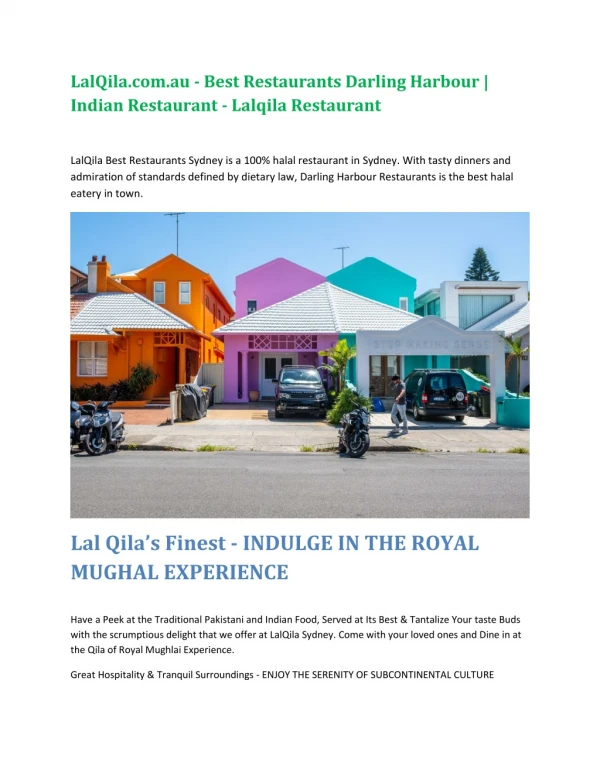 LalQila.com.au - Best Restaurants Darling Harbour | Indian Restaurant - Lalqila Restaurant