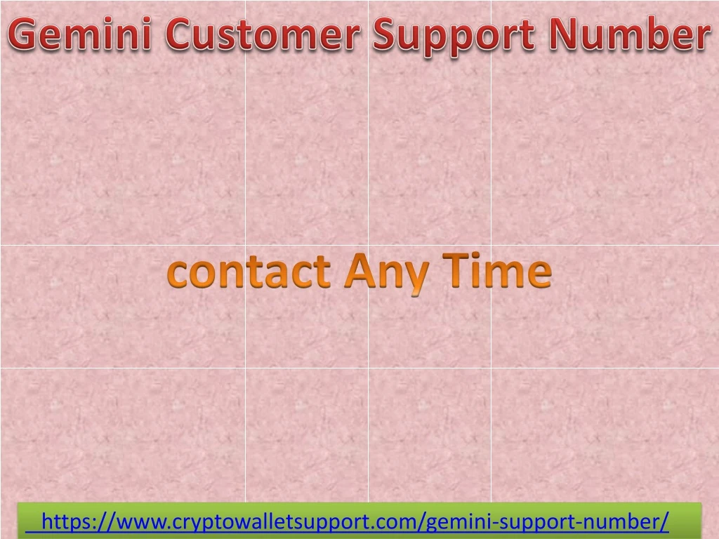 gemini customer s upport number