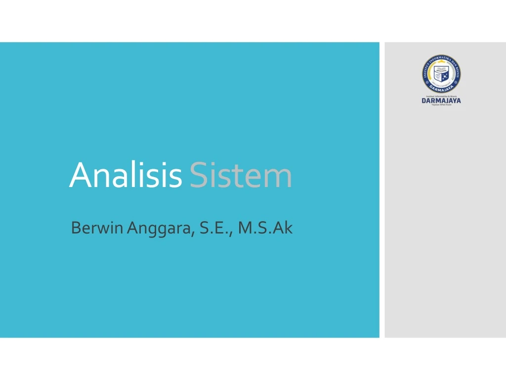 analisis sistem