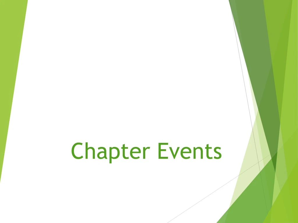 chapter events