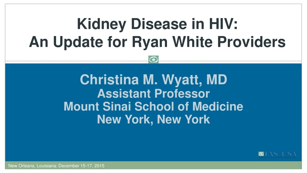 kidney disease in hiv an update for ryan white providers