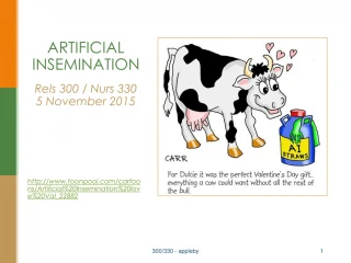 ARTIFICIAL INSEMINATION Rels 300 / Nurs 330 5 November 2015 - slide 1