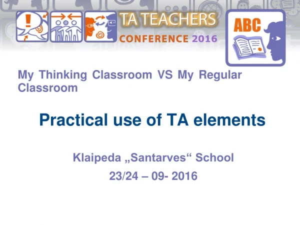Practical use of TA elements