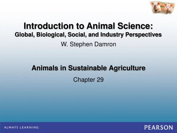 Animals in Sustainable Agriculture